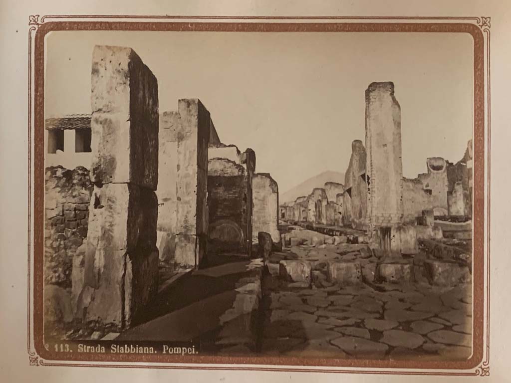 Via Stabiana Pompeii From An Album By Roberto Rive Dated