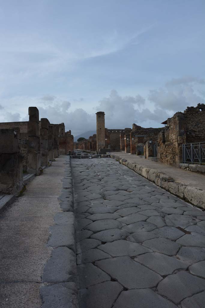 Via Stabiana Pompeii March 2018 Looking North Between VIII 4 On