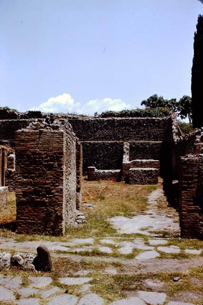 I.1.3 Pompeii. 1966. Looking east to entrance doorway. Photo by Stanley A. Jashemski.
Source: The Wilhelmina and Stanley A. Jashemski archive in the University of Maryland Library, Special Collections (See collection page) and made available under the Creative Commons Attribution-Non Commercial License v.4. See Licence and use details.
J66f0199
