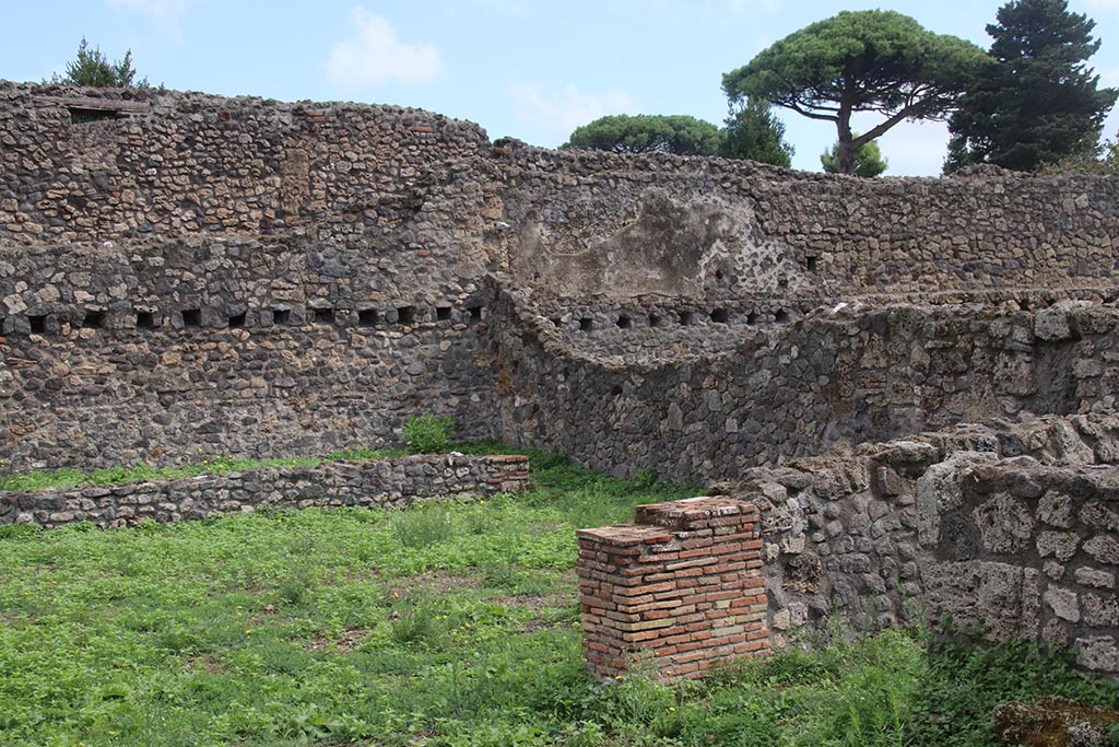 I.1.8 Pompeii. October 2024. Looking towards east wall and south-east corner. Photo courtesy of Klaus Heese.