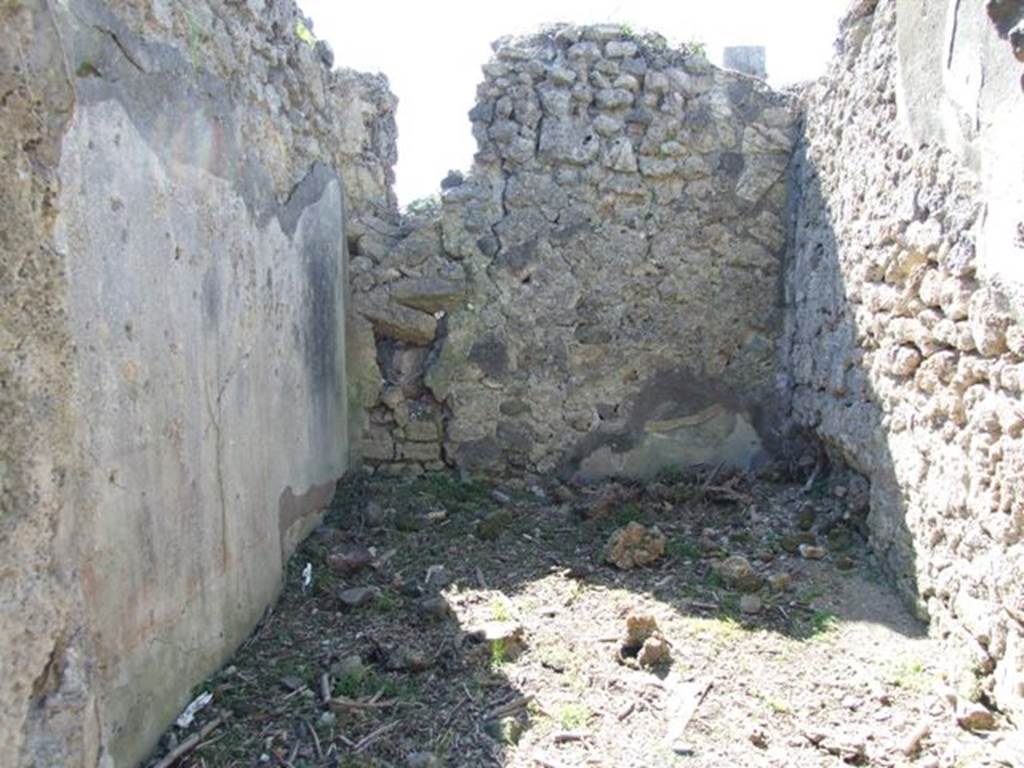 I.2.15 Pompeii. March 2009. West wall of room on west of atrium, in south-west corner. 