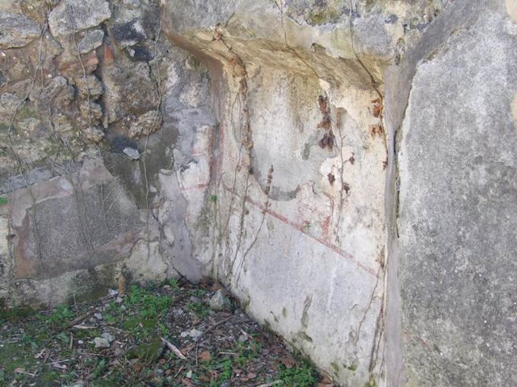 I.2.17 Pompeii.  March 2009. . Room 6. Cubiculum, recess in west wall.