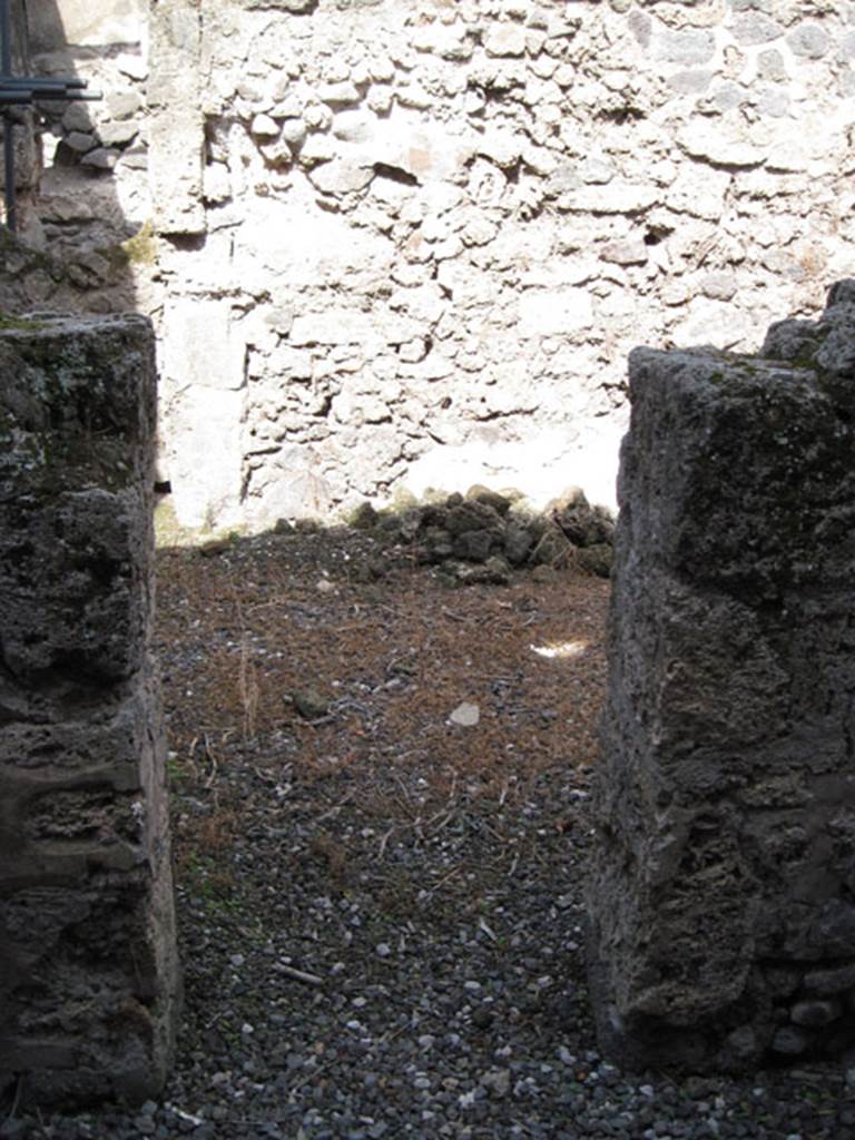 I.3.3 Pompeii. September 2010. Looking north from wider corridor into second triclinium on south side of staircase to upper floor.  Photo courtesy of Drew Baker.
