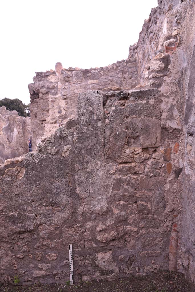 I.4.9 Pompeii. October 2019. Room f, west wall.
Foto Tobias Busen, ERC Grant 681269 DCOR.
