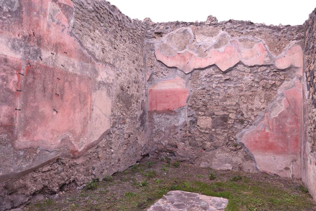 I.4.9 Pompeii. October 2019. Triclinium/oecus, m, looking north-west from doorway. 
Foto Tobias Busen, ERC Grant 681269 DCOR.
