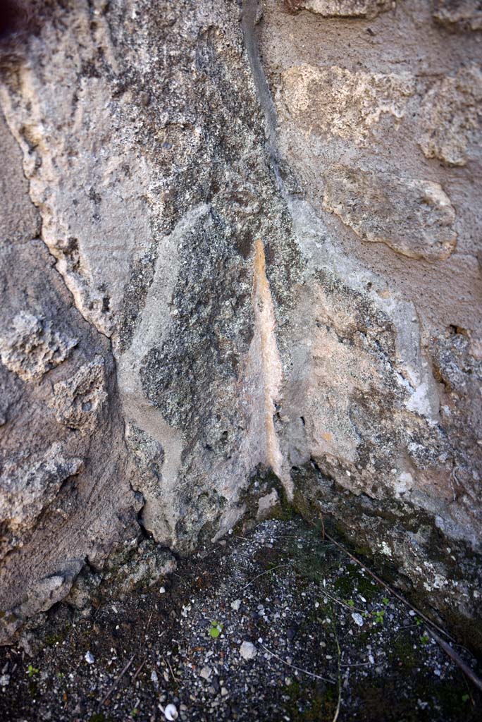 I.4.25/1.4.5 Pompeii. October 2019. Cubiculum 8, detail from south-east corner.
Foto Tobias Busen, ERC Grant 681269 DCOR.