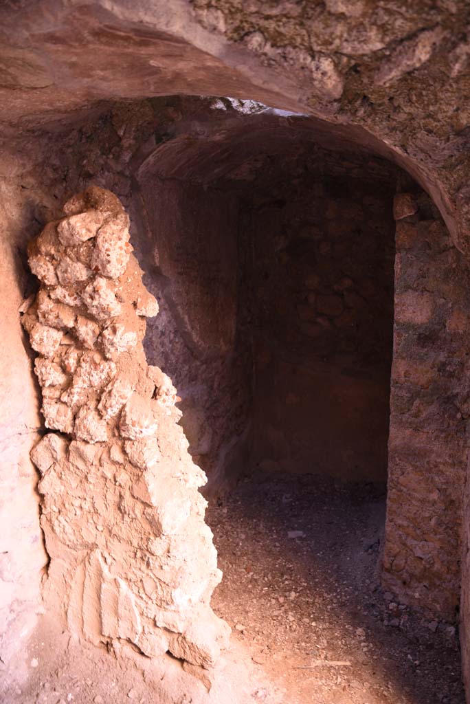 I.4.25/I.4.5 Pompeii. October 2019. 
Unnumbered corridor/room, looking south to second vaulted area on south side of first vaulted area.
Foto Tobias Busen, ERC Grant 681269 DCOR.
