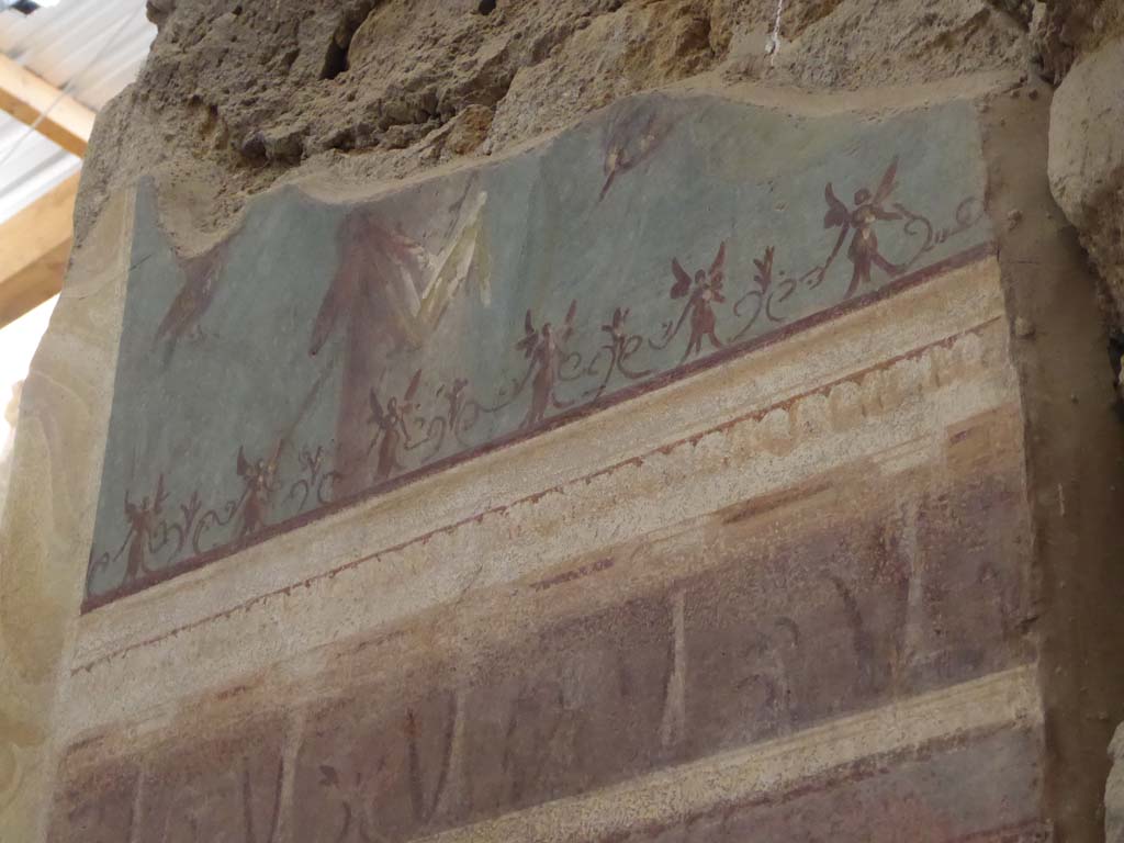 I.6.2 Pompeii. September 2017. Detail from upper south wall in niche.
Foto Annette Haug, ERC Grant 681269 DÉCOR.

