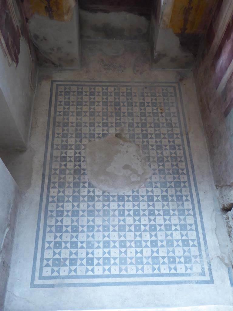 I.6.2 Pompeii. January 2017. Looking down on mosaic floor in frigidarium.
Foto Annette Haug, ERC Grant 681269 DCOR.

