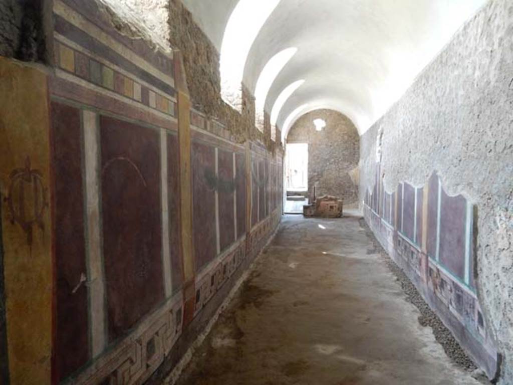 I.6.2 Pompeii. May 2016. West wing of cryptoporticus, looking south.  Photo courtesy of Buzz Ferebee.
