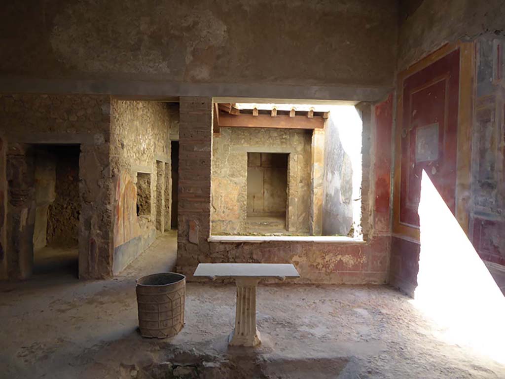 I.7.3 Pompeii. September 2017. Looking south across atrium towards small garden area.
Foto Annette Haug, ERC Grant 681269 DÉCOR
