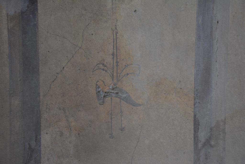 I.8.17 Pompeii. March 2019. Room 14, detail from upper north wall.
Foto Annette Haug, ERC Grant 681269 DCOR.
