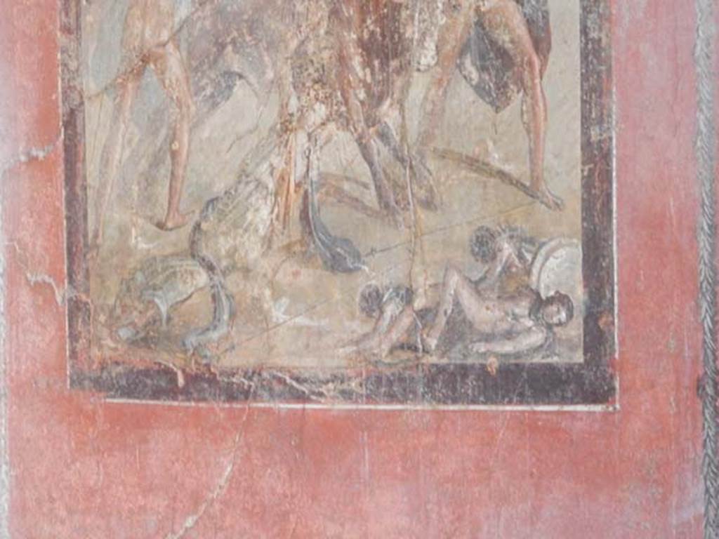 I.10.4 Pompeii. May 2017. Room 15, central wall painting on south wall. Photo courtesy of Buzz Ferebee.
