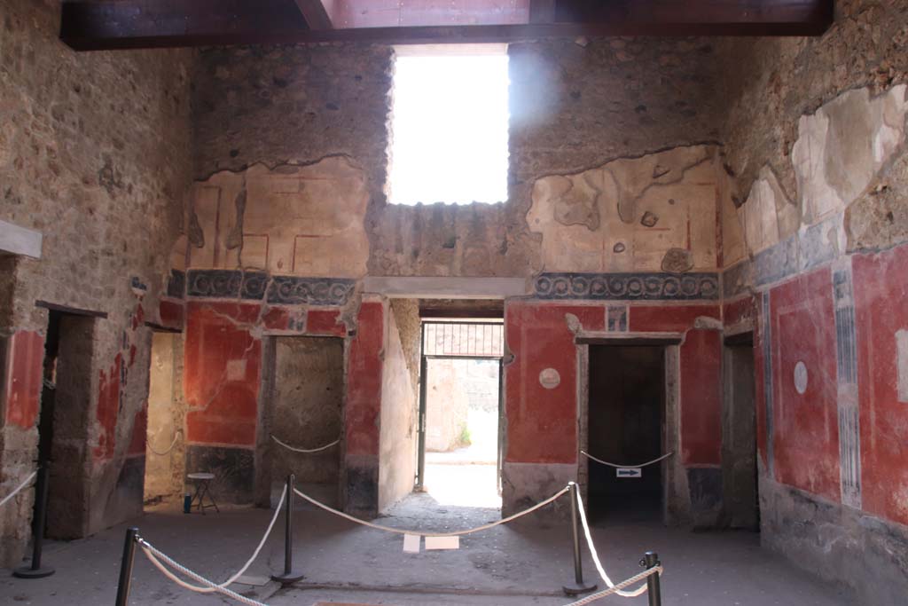 I.10.11 Pompeii. September 2021. Room 2, looking towards west wall of atrium. Photo courtesy of Klaus Heese.