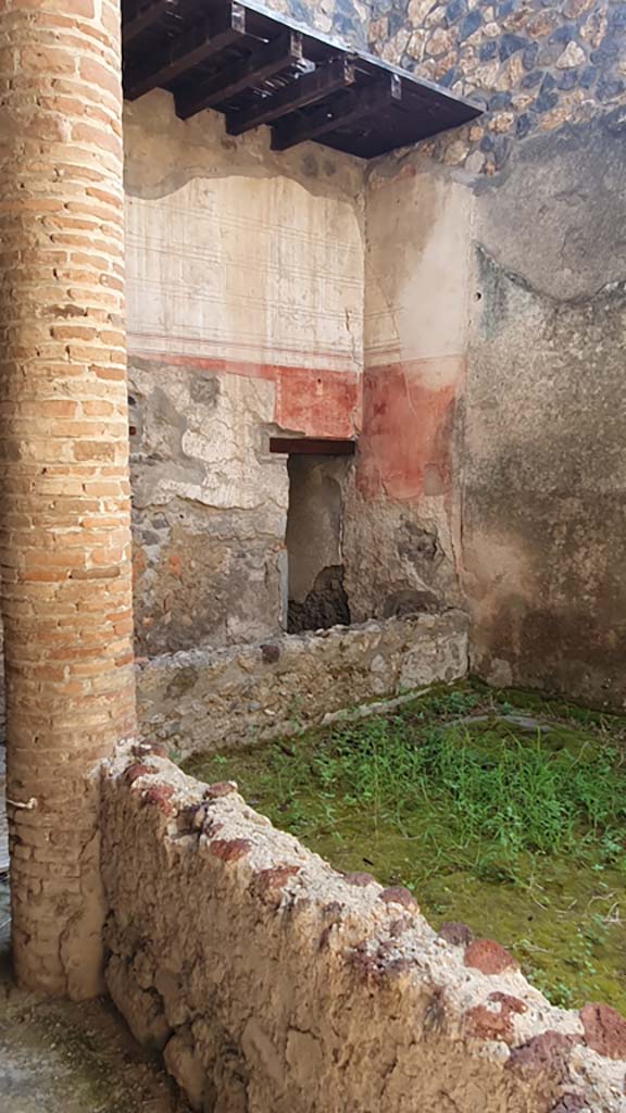 I.12.3 Pompeii. July 2021. 
Looking south-east from north passageway of garden area towards south-east corner.
Foto Annette Haug, ERC Grant 681269 DÉCOR

