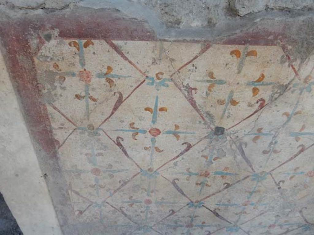 I.12.3 Pompeii, May 2018. Detail of front of counter at east end. Photo courtesy of Buzz Ferebee.