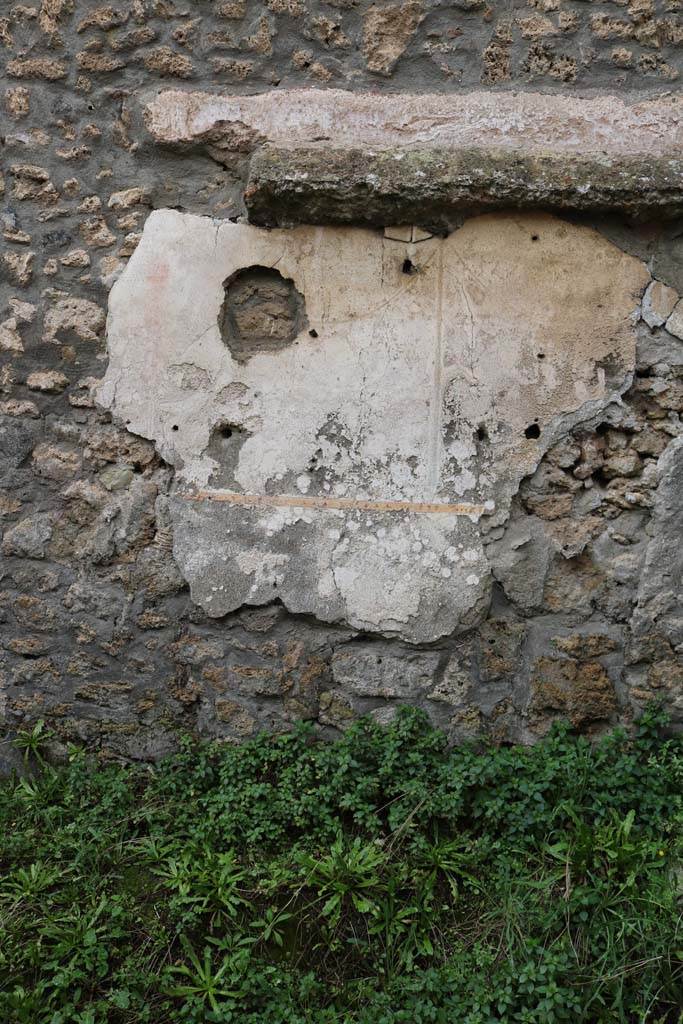 I.14.5 Pompeii. December 2018. Wall with painted decoration. Photo courtesy of Aude Durand.