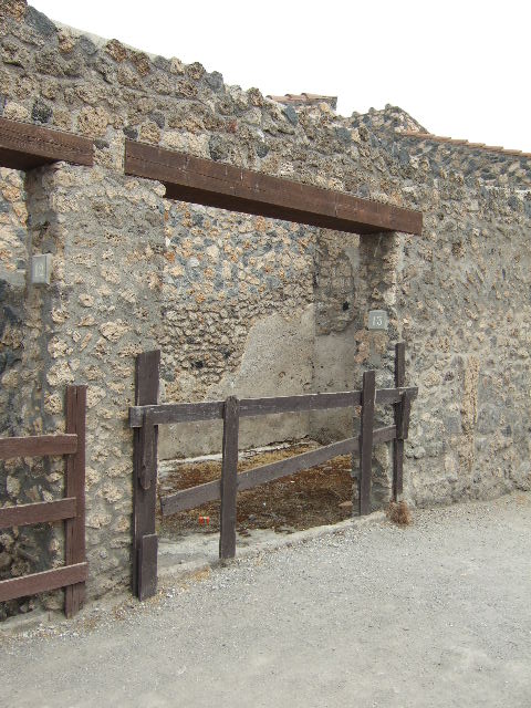 I.14.13 Pompeii. May 2006. Entrance doorway.