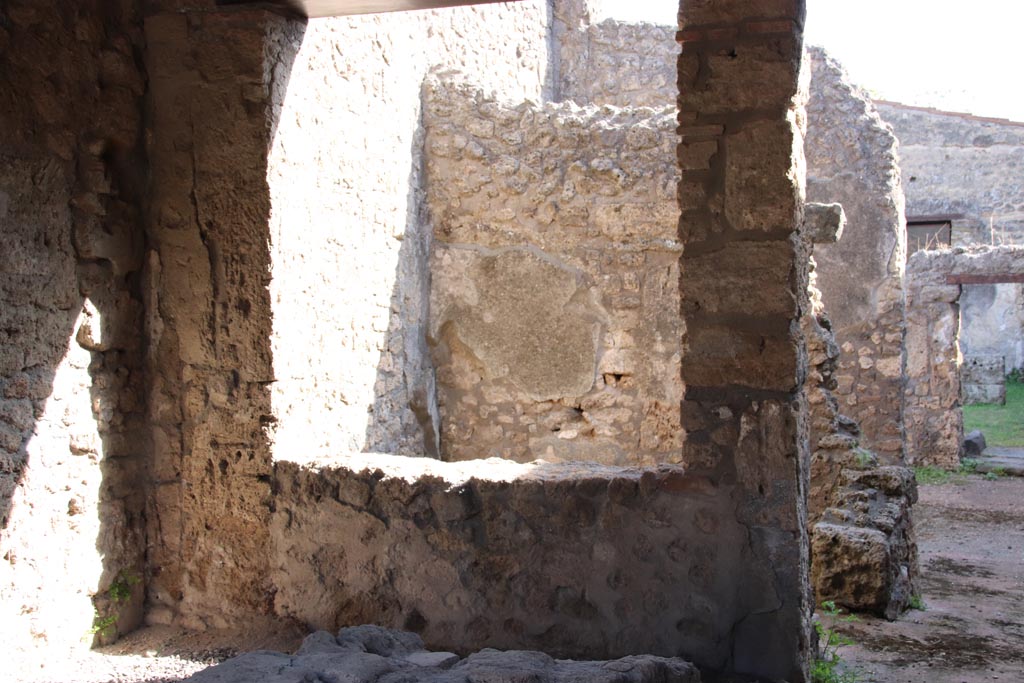 II.1.1 Pompeii. October 2023. Looking south-east towards window in south wall. Photo courtesy of Klaus Heese.