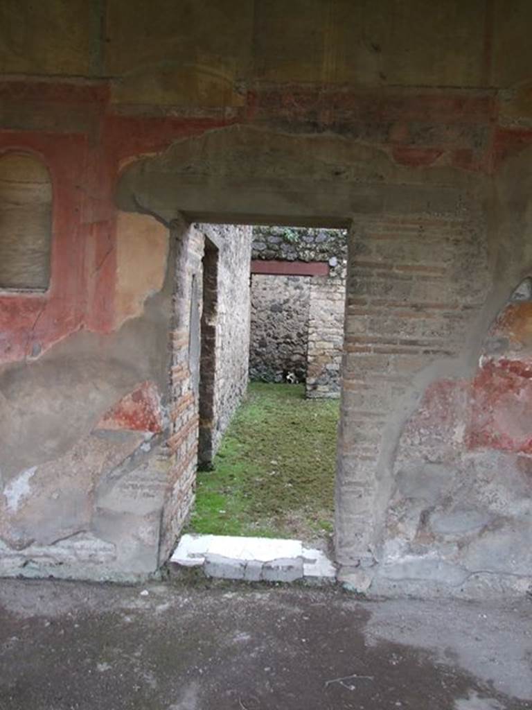 II.4.6 Pompeii. May 2016. Looking south across garden to west portico. Photo courtesy of Buzz Ferebee.

