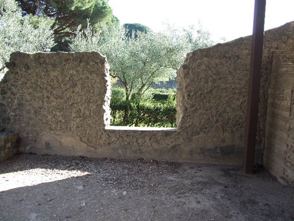 II.8.6 Pompeii. December 2006. Room on the east side, looking south out over garden area.