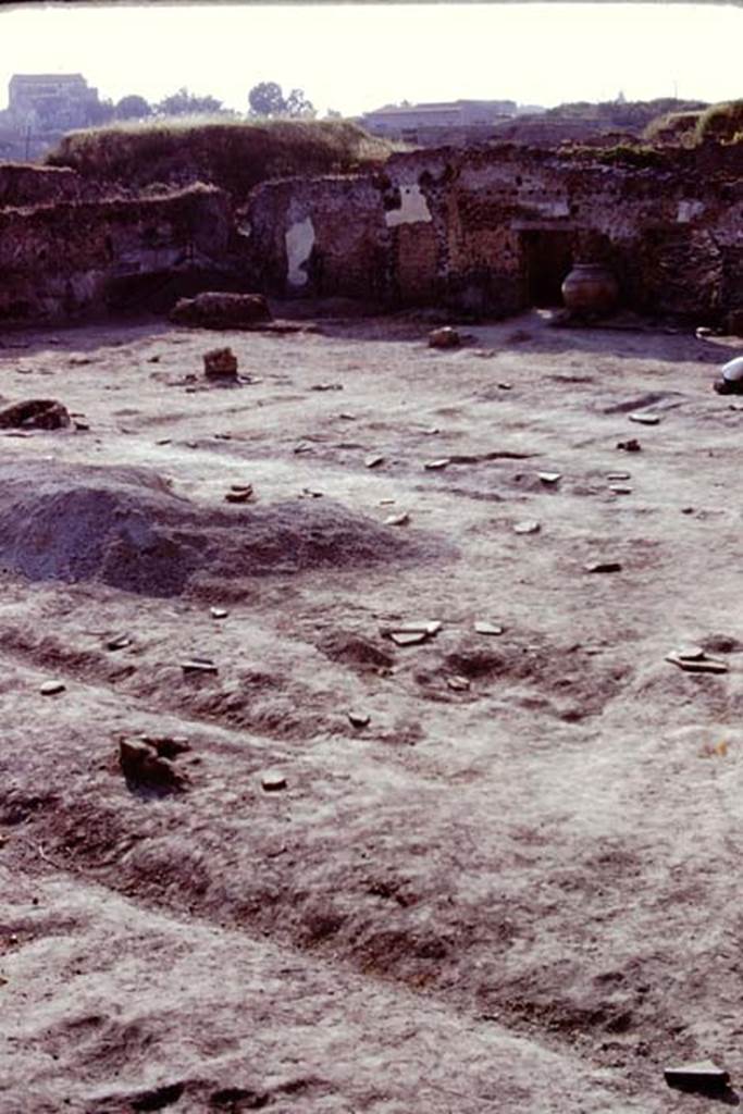 II.8.6 Pompeii, 1973. Looking north-west across site. Photo by Stanley A. Jashemski. 
Source: The Wilhelmina and Stanley A. Jashemski archive in the University of Maryland Library, Special Collections (See collection page) and made available under the Creative Commons Attribution-Non Commercial License v.4. See Licence and use details. J73f0279
