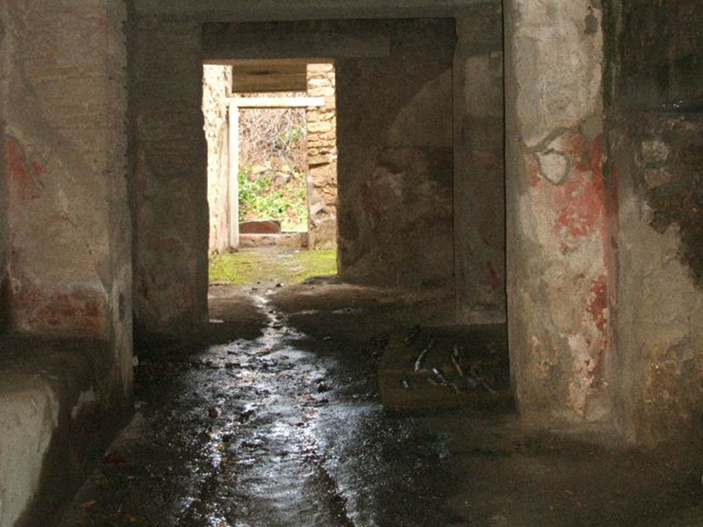 III.4.3 Pompeii. December 2004. Looking north through the window, into room 8.