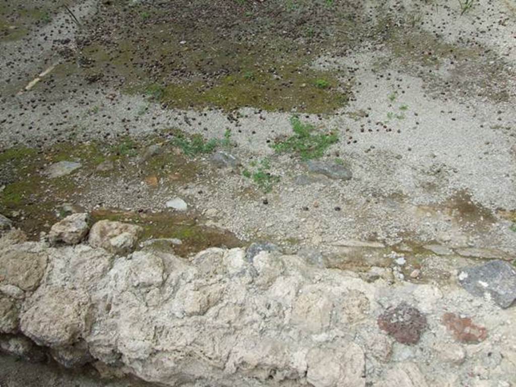 III.4.3  Pompeii.  March 2009.   Room 14.  Remains of wall with large window, separating the atrium from the garden area.