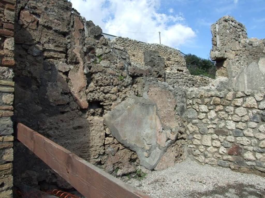 V.I.14 Pompeii. March 2009.  North wall.