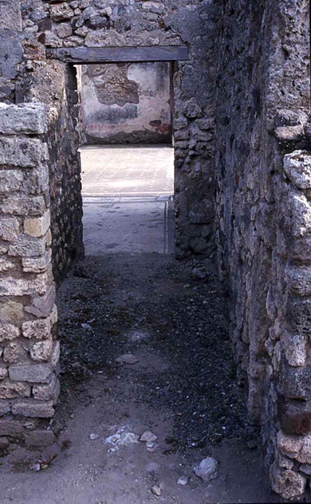 V.1.23 Pompeii. Unnumbered passageway leading to ala of V.1.26.
Photo by Hans Thorwid.
Photo courtesy of the Swedish Pompeii Project.
