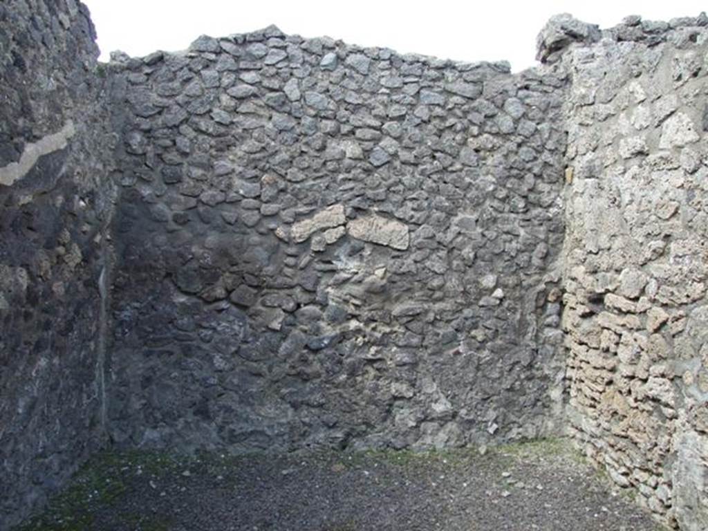 V.2.2 Pompeii. March 2009. Looking north into rear room “g”.