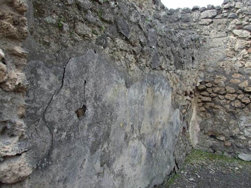 V.2.13 Pompeii,  March 2009. Rear room, West wall.