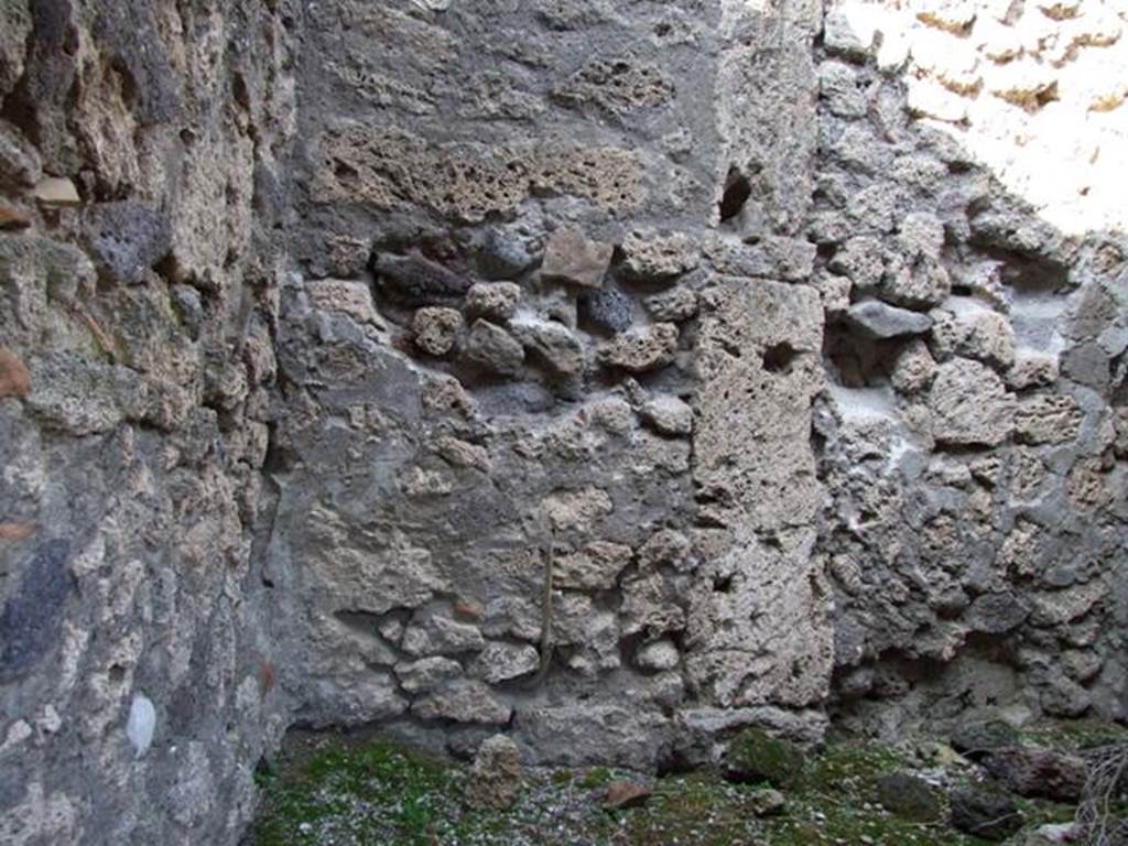 V.2.17 Pompeii. December 2007. North wall of rear room.