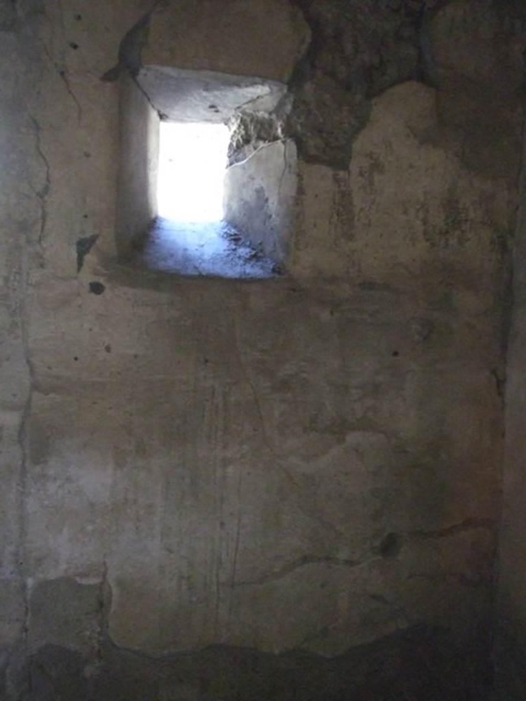 V.2.i Pompeii. March 2009. Room 2c, east wall on south side of doorway with small window to atrium.