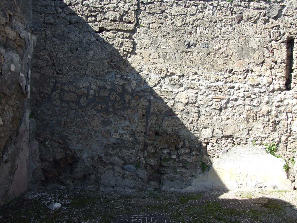 V.3.8 Pompeii. March 2009. Tablinum with two windows. North wall.