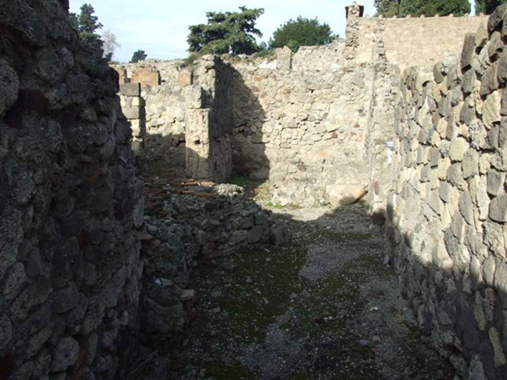 VI.1.7 Pompeii. December 2007. Room 4, kitchen area, looking north.