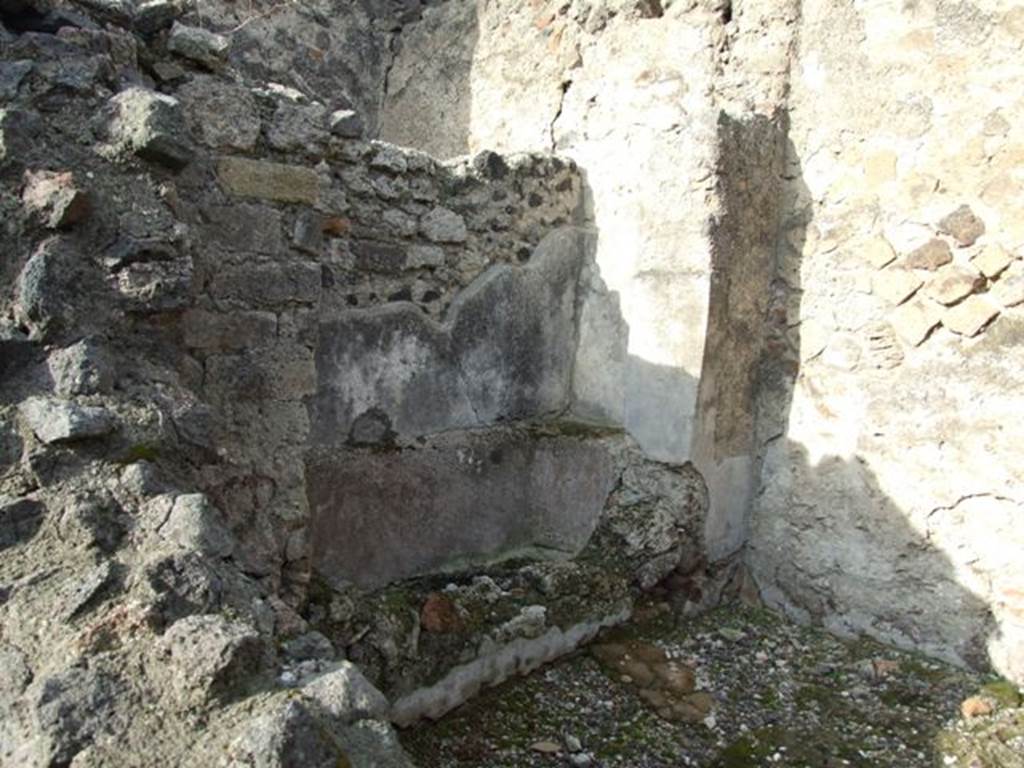 VI.1.7 Pompeii. December 2007. Room 26, looking north-west through doorway into caldarium.