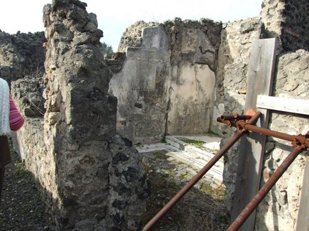 VI.1.7 Pompeii. December 2007. Doorway to room 38, looking west.