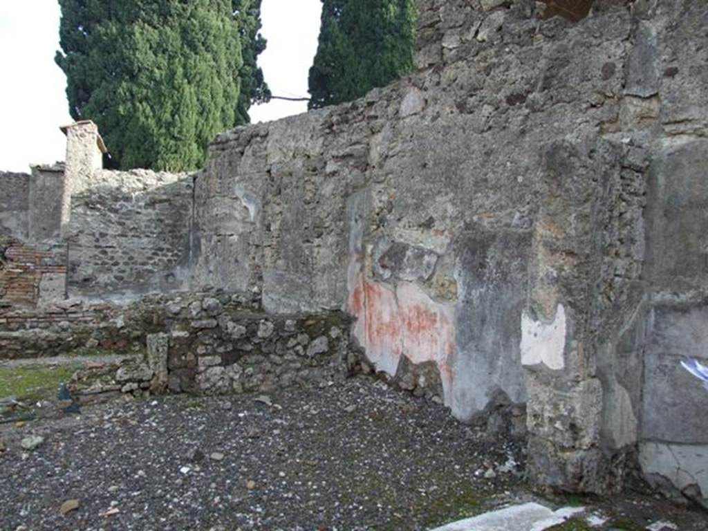 VI.1.7 Pompeii. December 2007. Entrance threshold or sill to room 43.