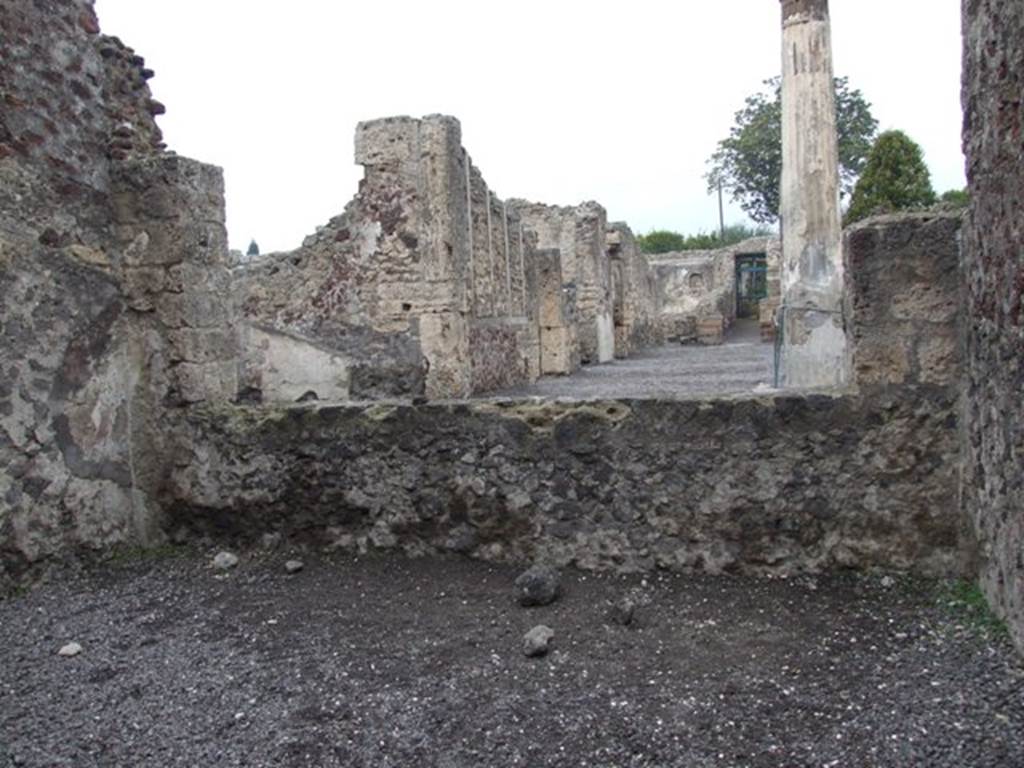 VI.6.1 Pompeii. December 2007. Room 5 on north-west side of atrium, looking north.