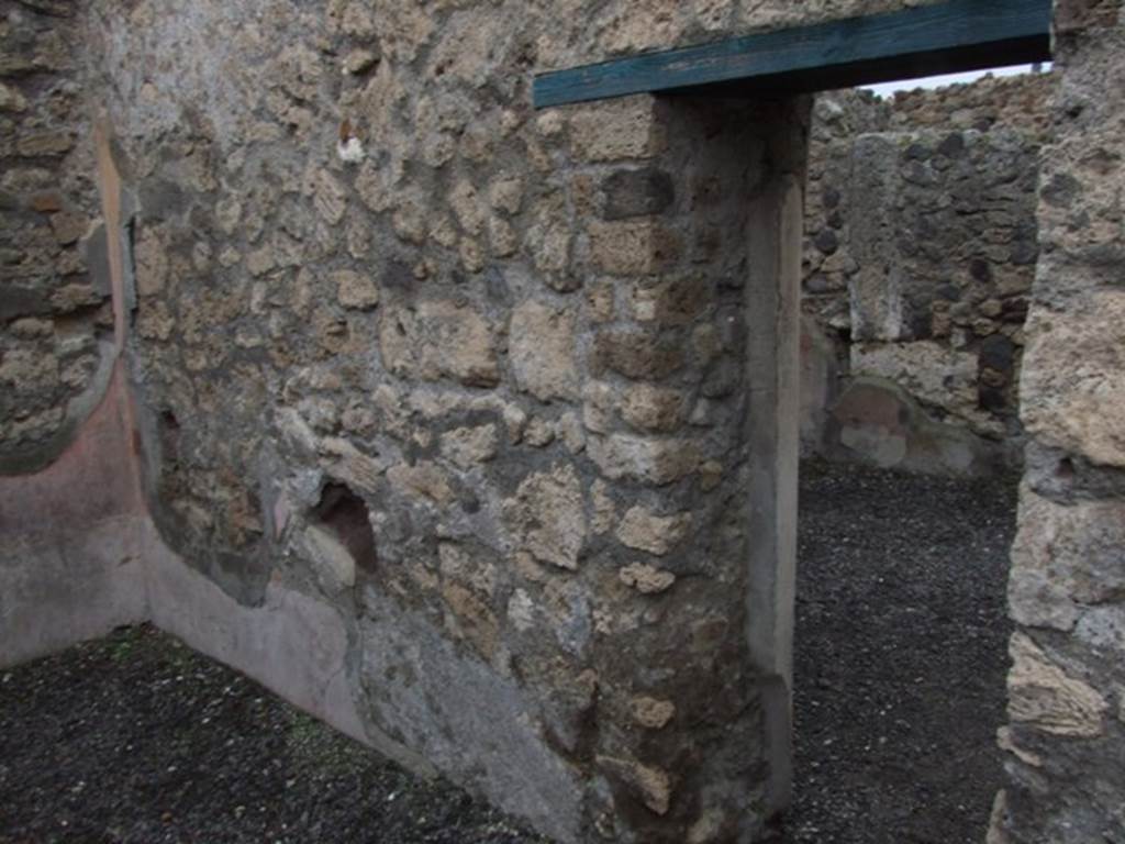 VI.6.1 Pompeii. December 2007. Room 14, looking through doorway in north wall, leading to room 15.