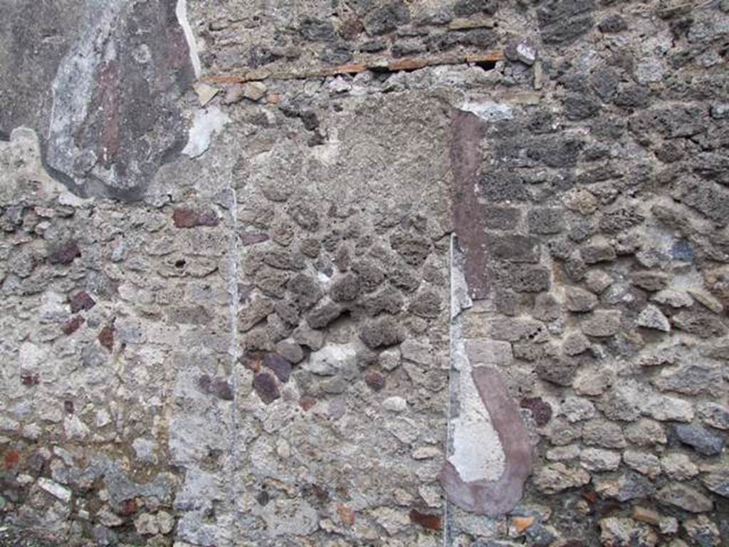 VI.6.1 House of Pansa.  December 2007.  Room 20.  Blocked doorway in east wall that used to lead to VI.6.10.