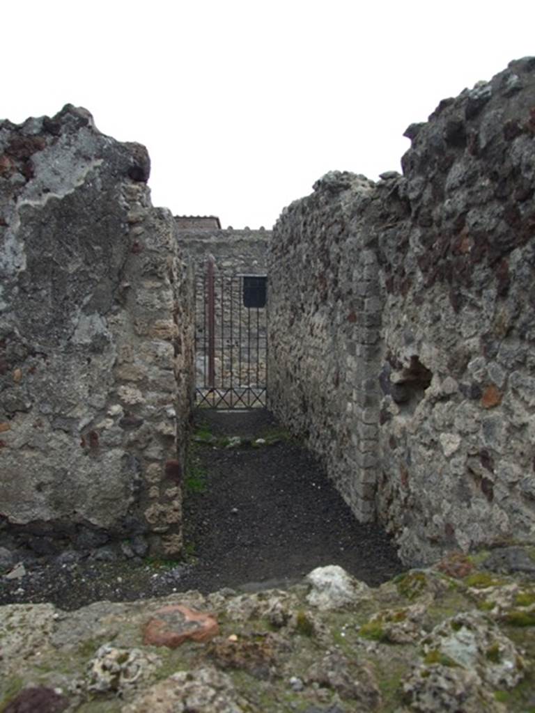 VI.6.1 Pompeii. December 2007.  Room 24, looking east along corridor to the south of room 23, leading to entrance at  VI.6.8.
