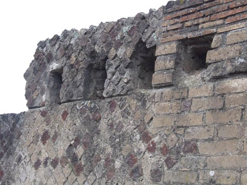 VI.6.1 Pompeii. December 2007. West wall of fauces or entrance corridor.