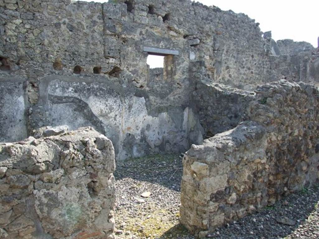 VI.7.1 Pompeii.  March 2009. Doorway to Oecus on south side of atrium area.