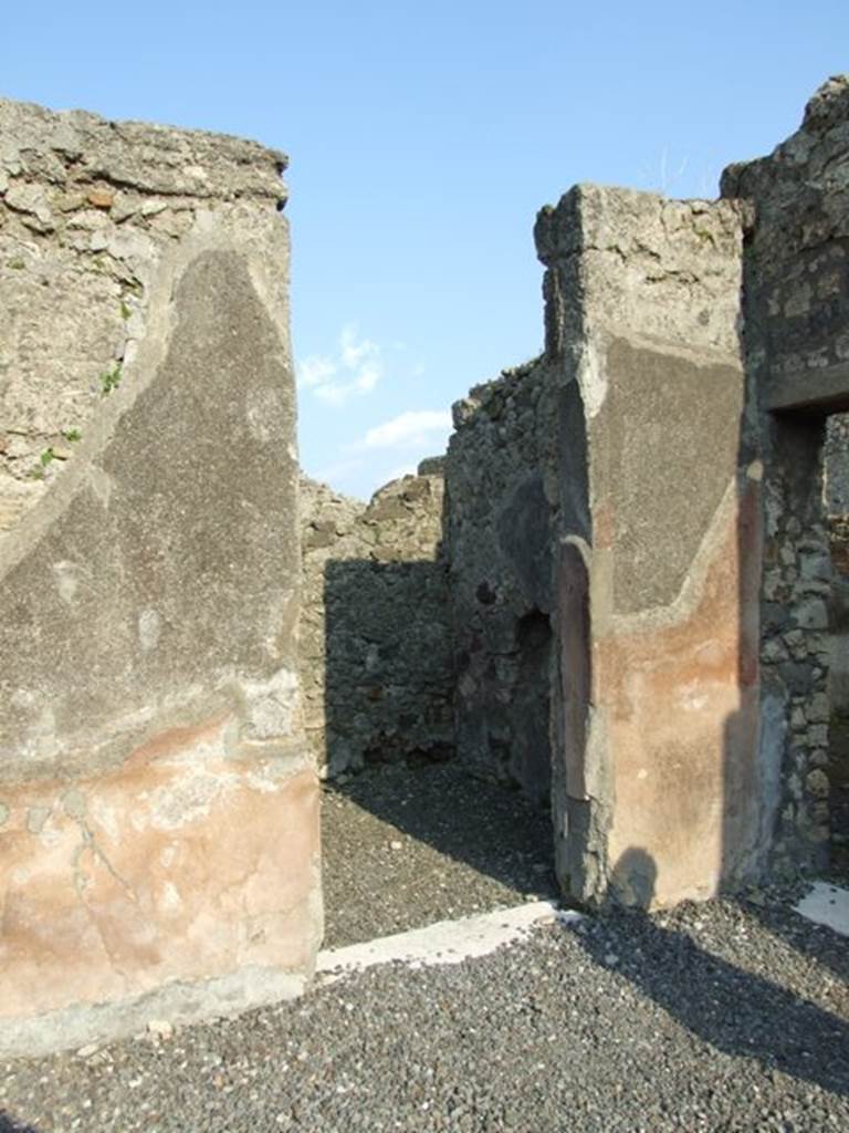 VI.7.6 Pompeii.  March 2009.  Doorway to Room 13.