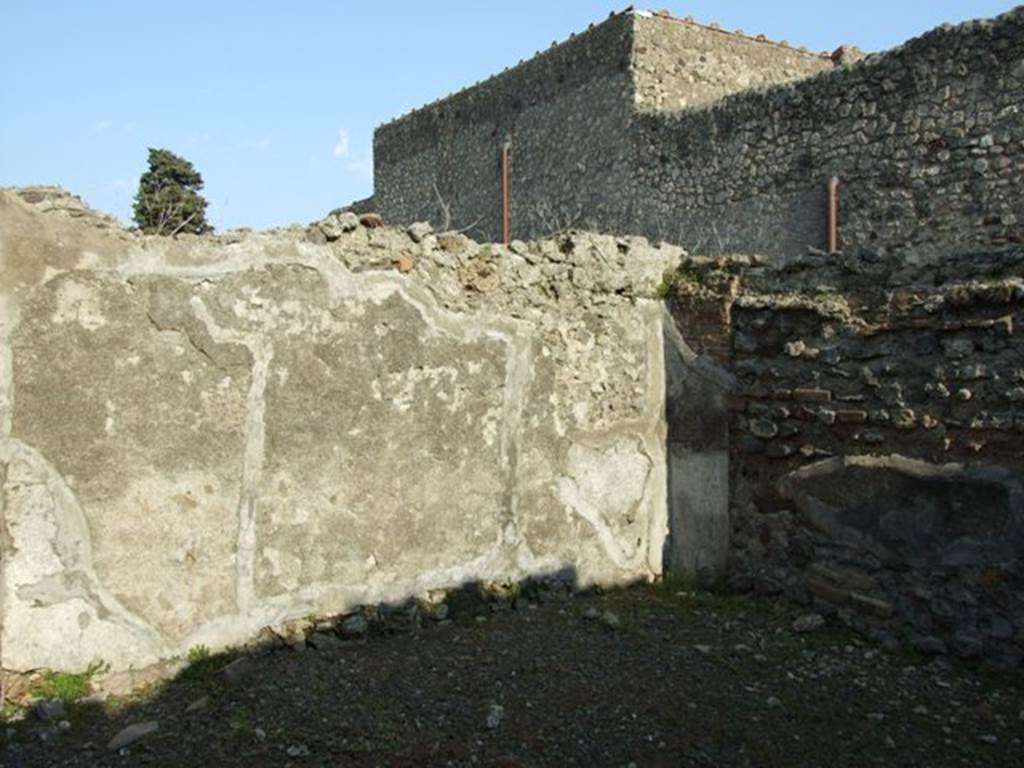 VI.7.6 Pompeii.  March 2009.  Room 14.  East wall.

