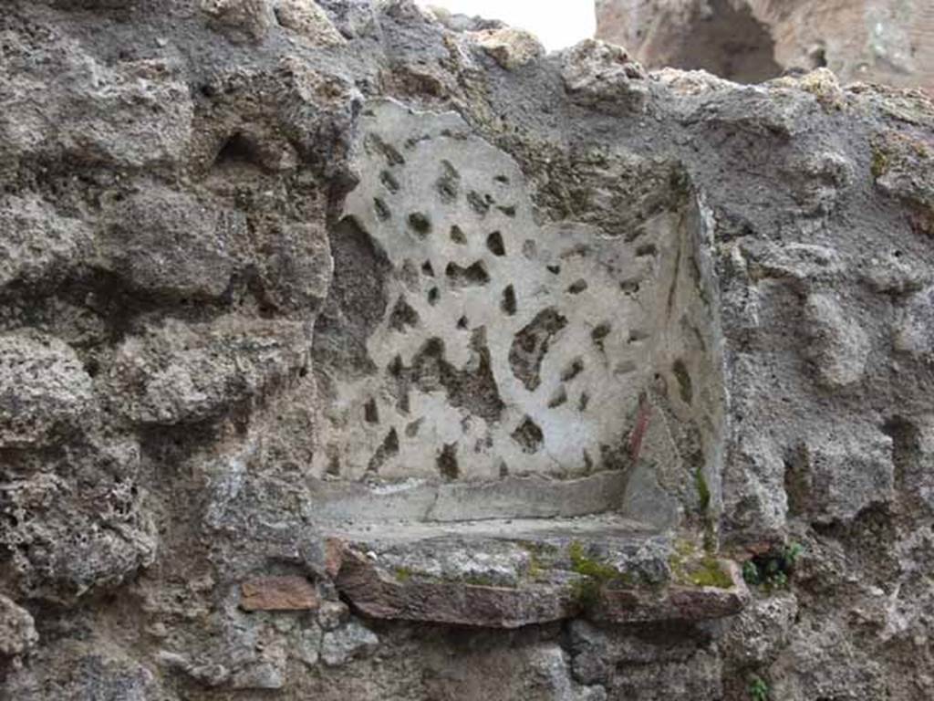 VI.8.8 Pompeii. May 2010. Niche on east wall.