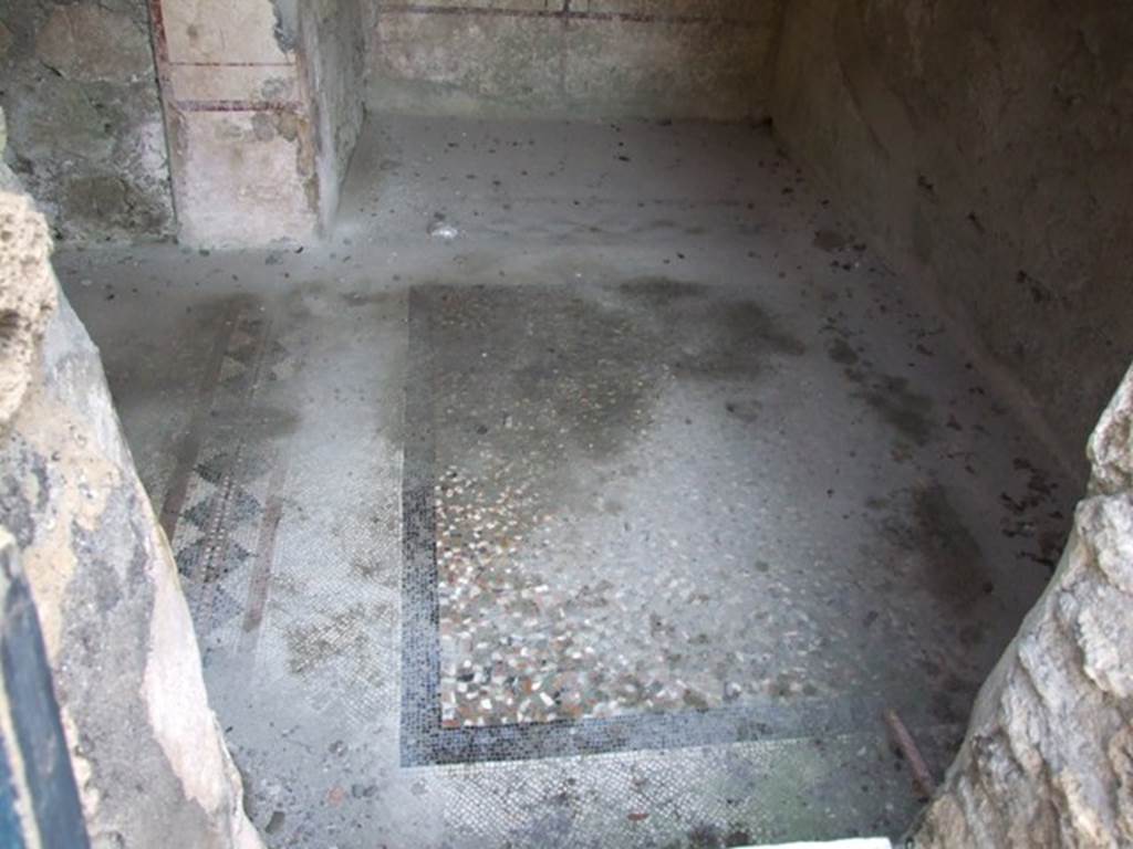 VI.9.2 Pompeii.   December 2007.  Room 31.  Floor. Looking south from entrance doorway.