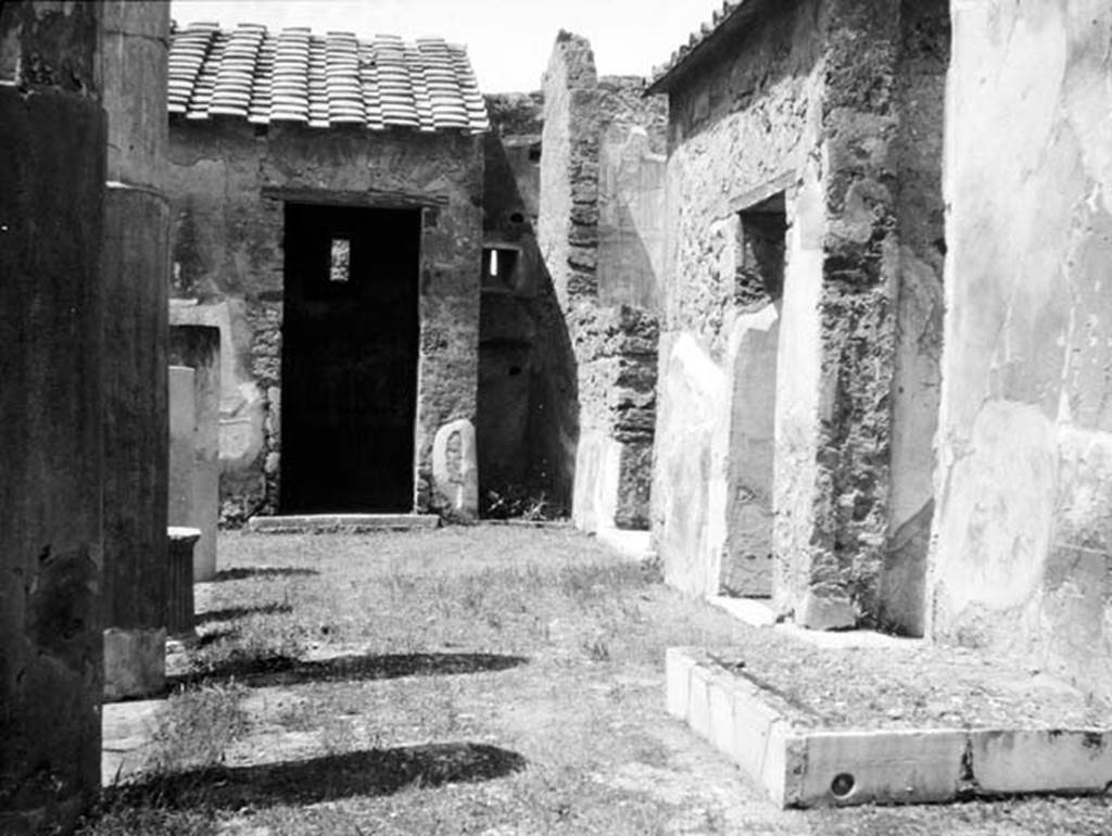 VI.9.6 Pompeii. December 2023. Room 3, looking south-west across atrium, from outside room 11. Photo courtesy of Miriam Colomer.